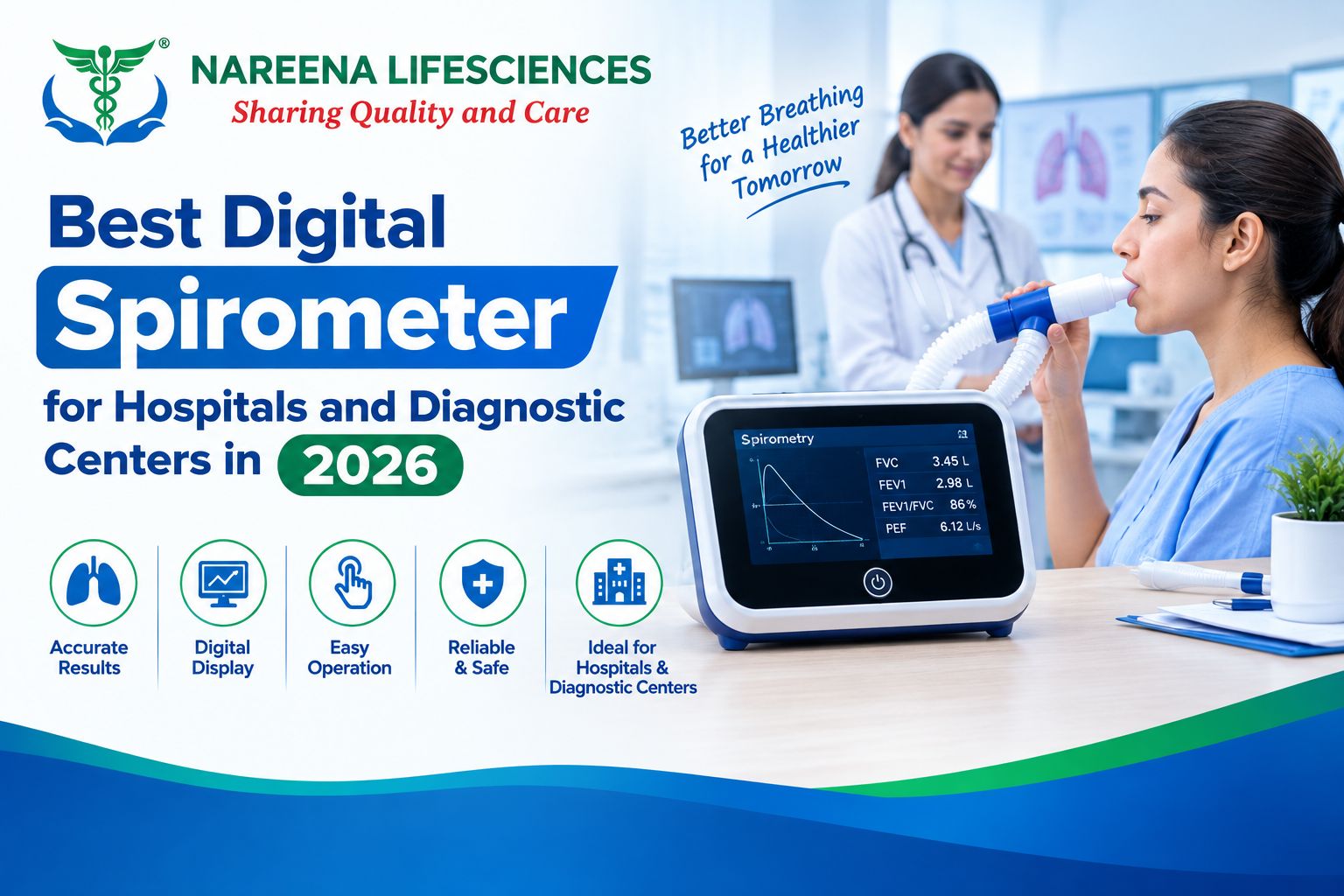 Best Digital Spirometer for Hospitals and Diagnostic Centers in 2026
